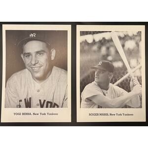 1962 Roger Maris & Yogi Berra New York Yankees Photo Pack 5x7 Yanks MLB Baseball